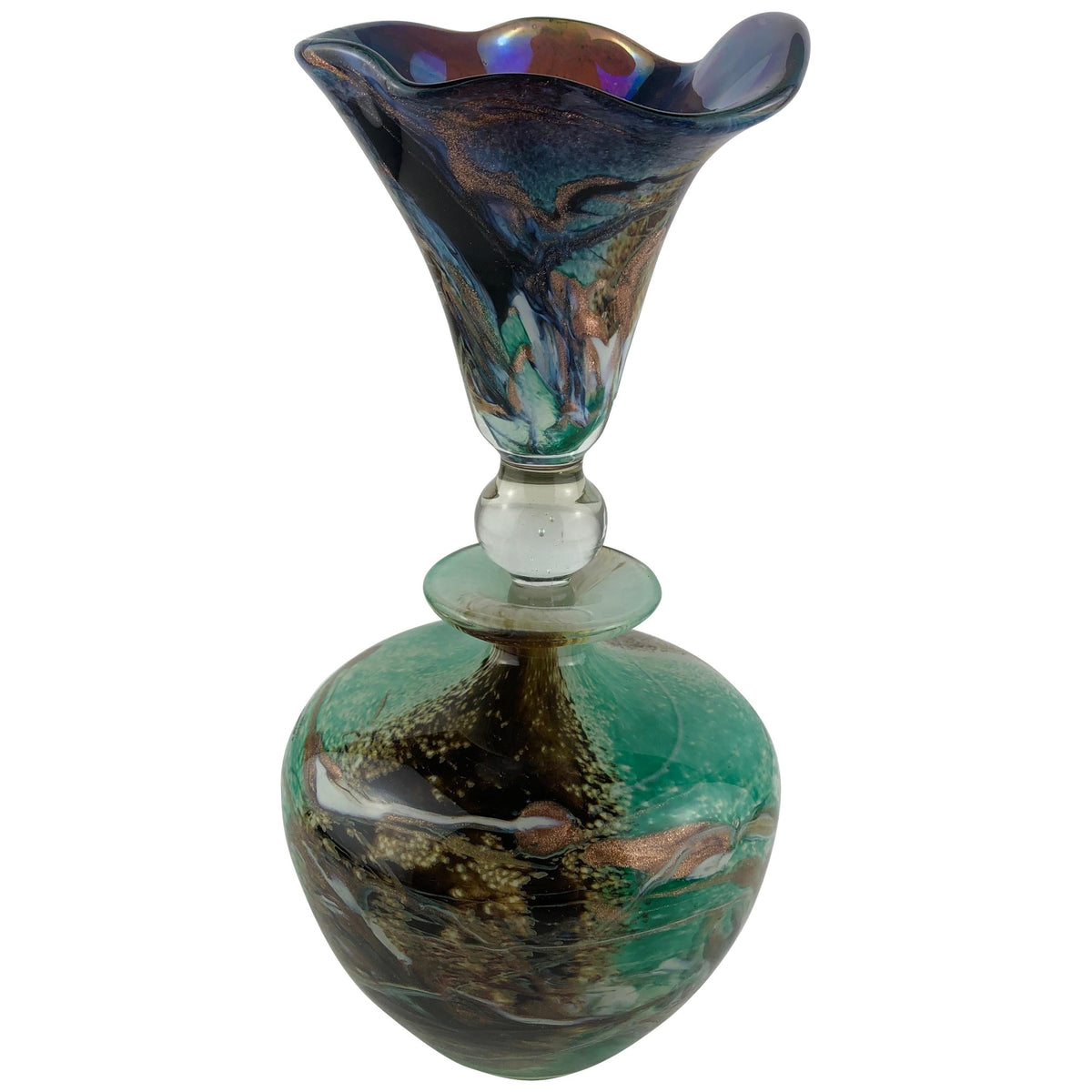 Biot Pottery Jean-Claude Novaro Style Hand Blown Art Glass by Michele Luzoro