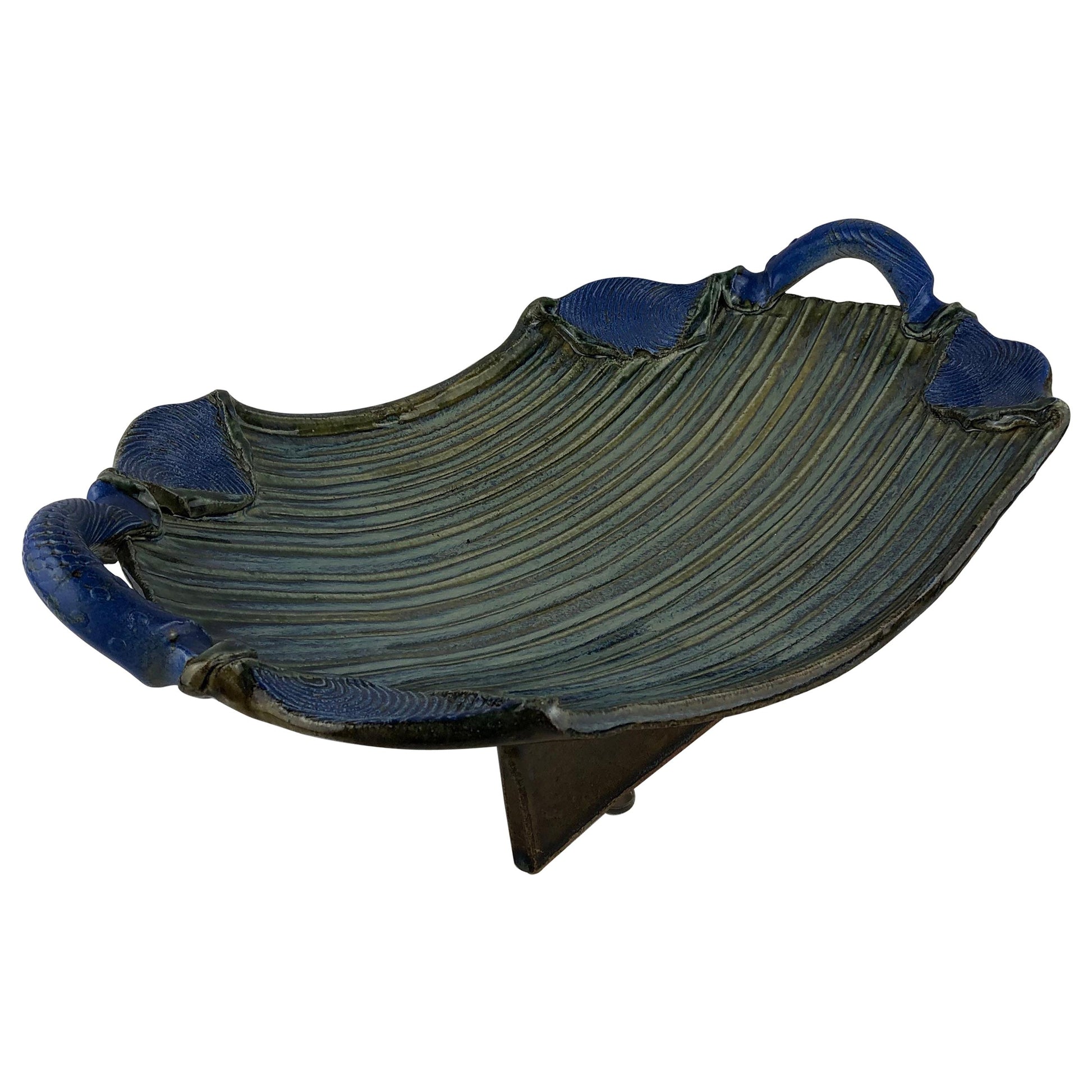 Stunning Midcentury Japanese Inspired French Decorative Object, Signed Forestier