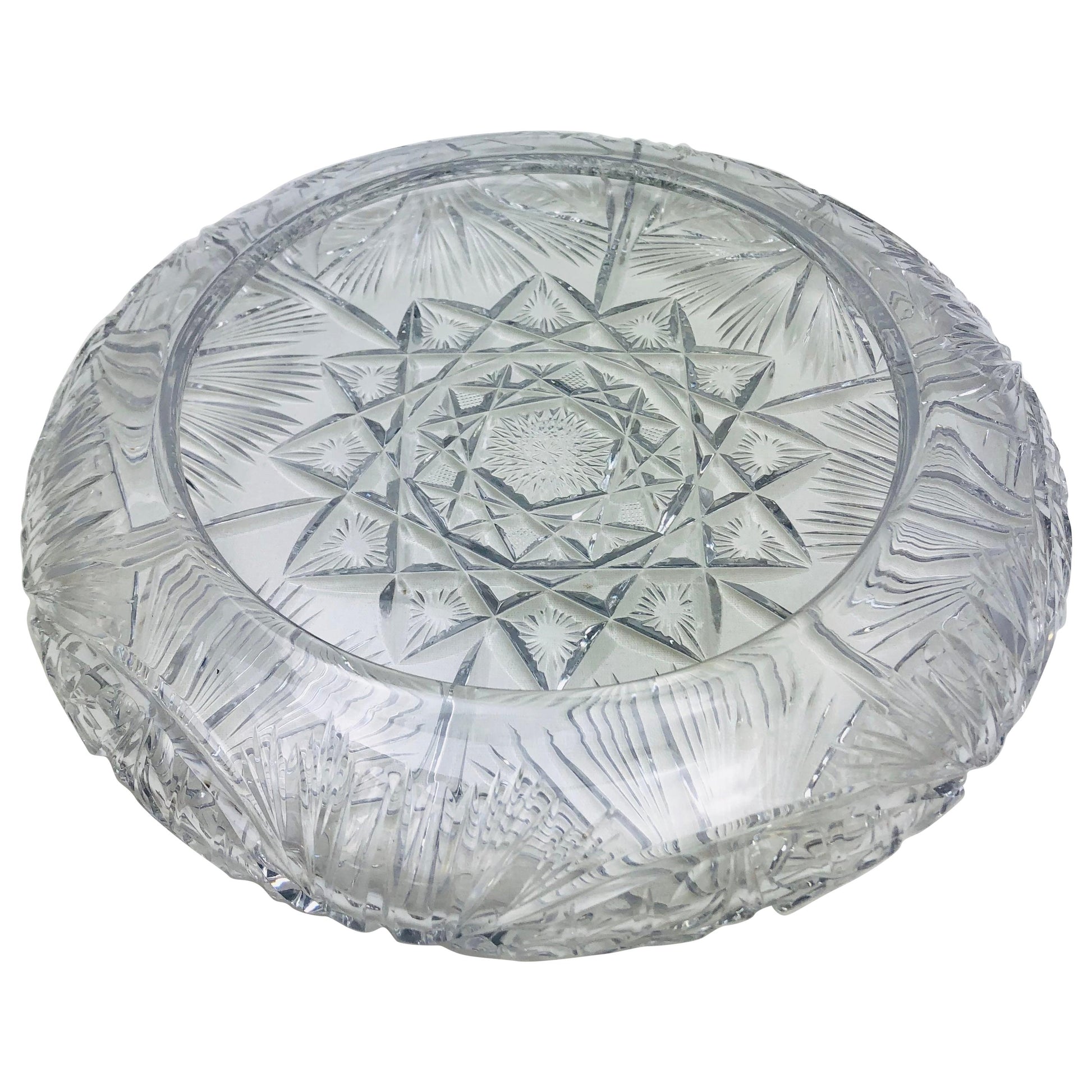 St. Louis French Hand Cut Crystal Decorative Bowl