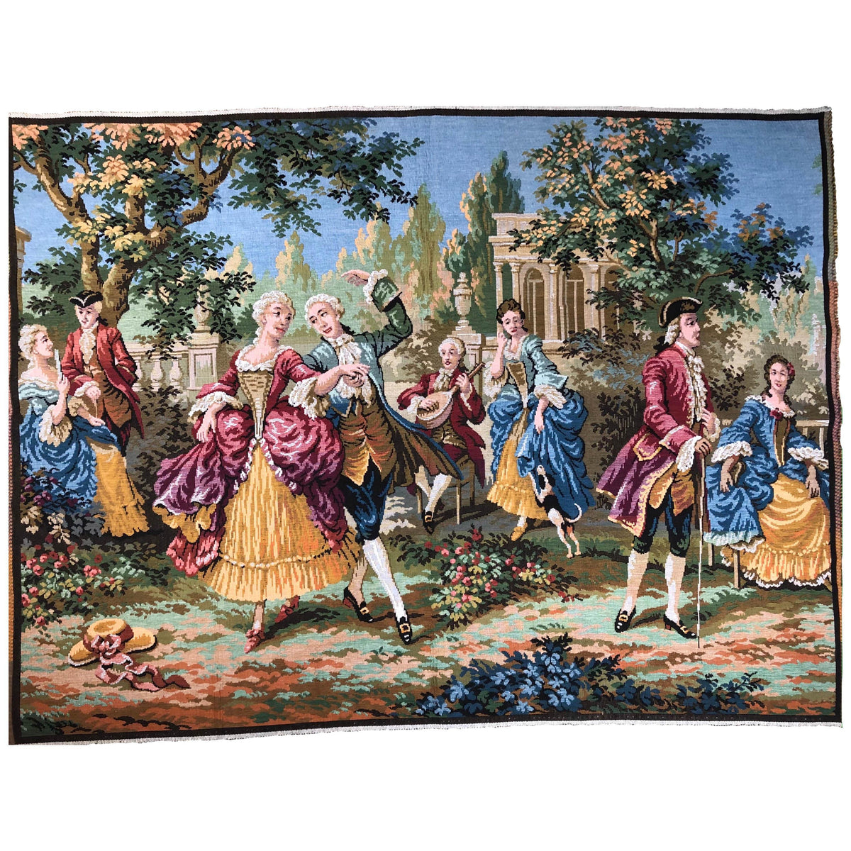 Aubusson Style Jacquard Tapestry "Dance and Celebration"