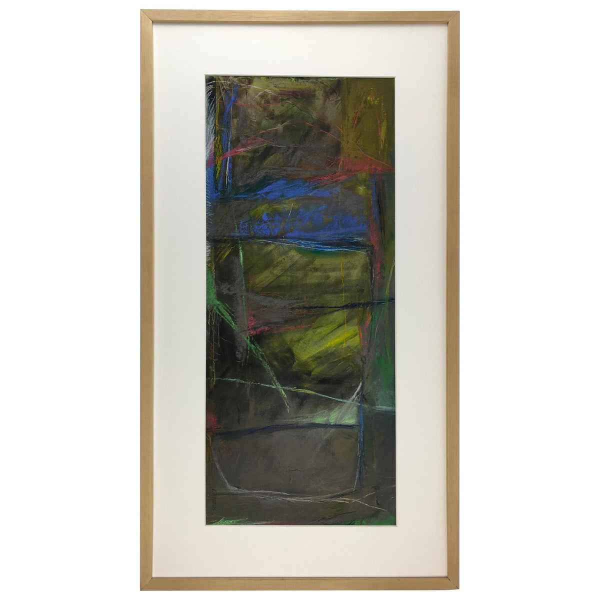 Original Abstract Painting Signed C. Azuelos in the Manner of Frank Avray Wilson