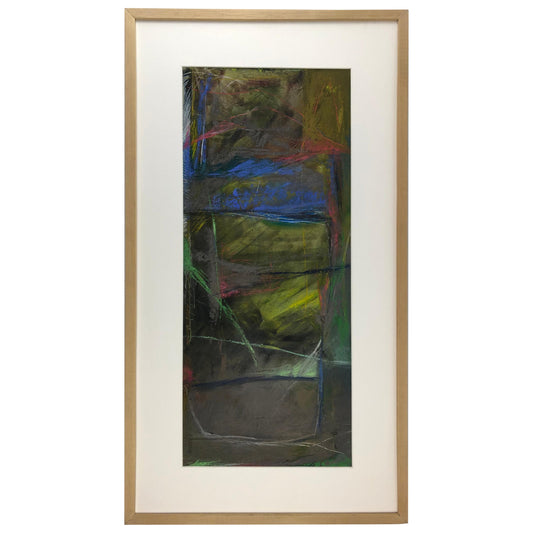 Original Abstract Painting Signed C. Azuelos in the Manner of Frank Avray Wilson