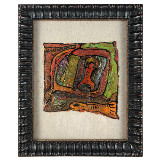 Original Oil on Paper Painting by Alexander Gore, Dated 2012 and Certified