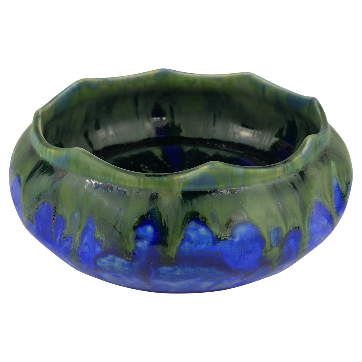 French Art Deco Ceramic Bowl, Signed Gilbert Menetier