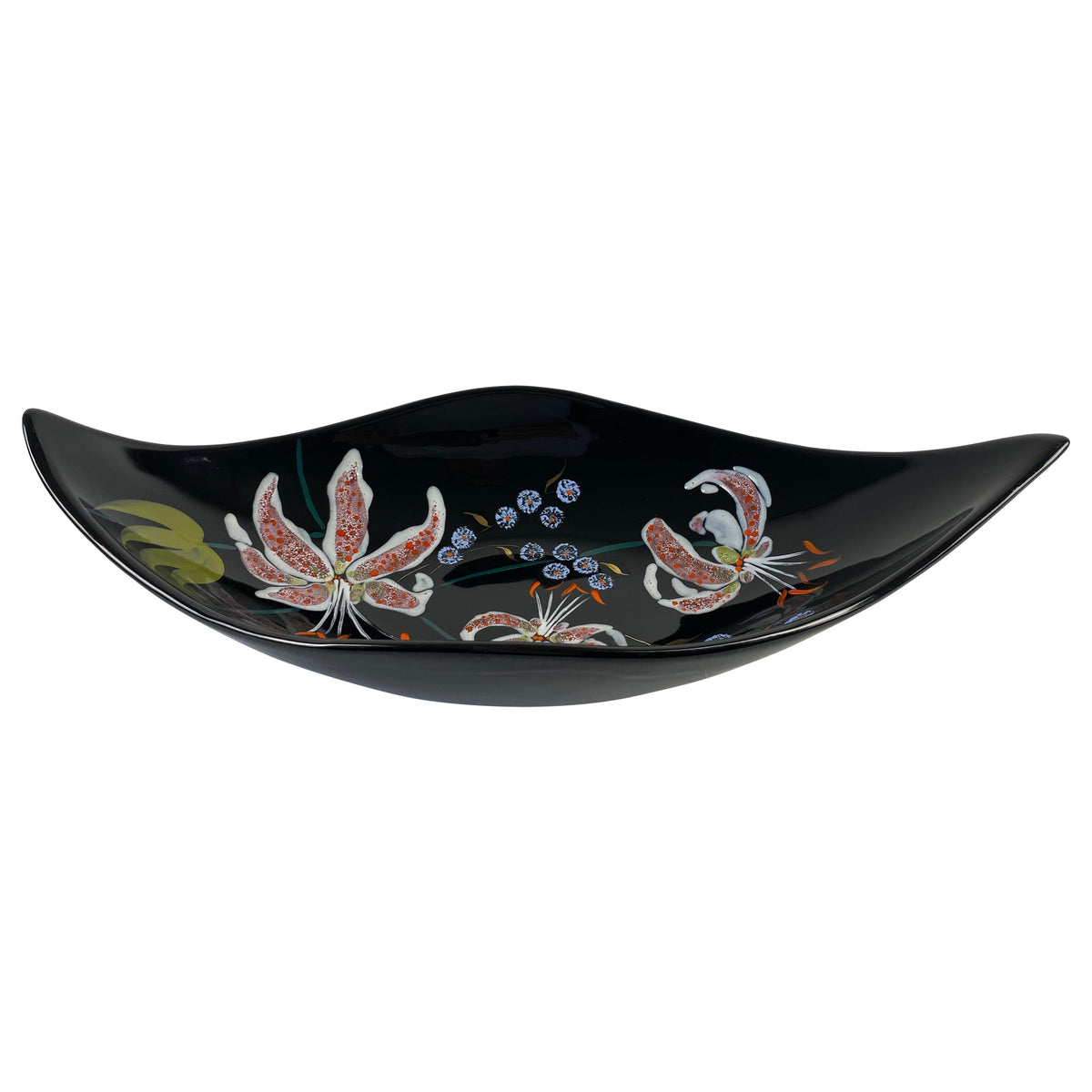 Longwy French Mid-Century Glazed Ceramic Bowl