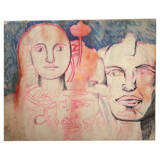 Fernand Leger Style Drawing by Heidi Melano
