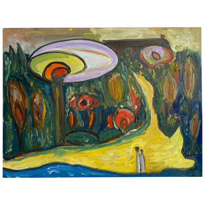 Jo Patch Oil on Board Painting