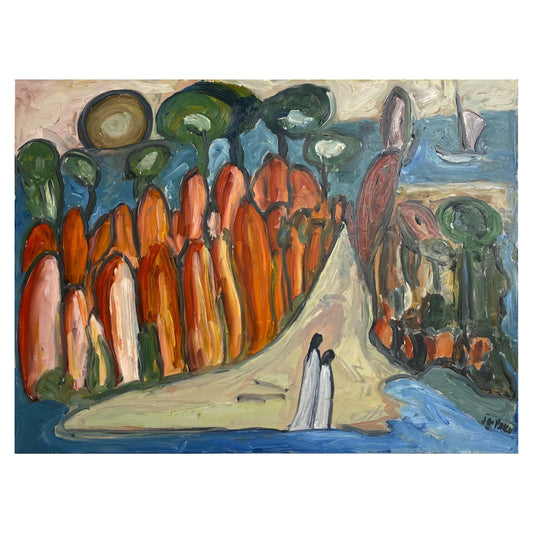 Jo Patch Oil on Board Painting