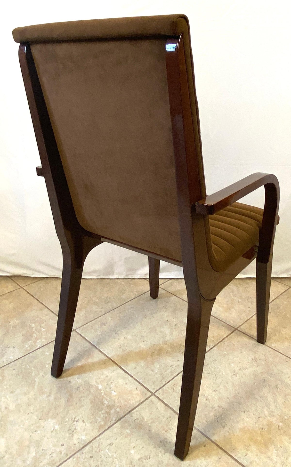 Set of 6 Art Deco Style Dining Chairs, Upholstered Dining Chairs — detail 4