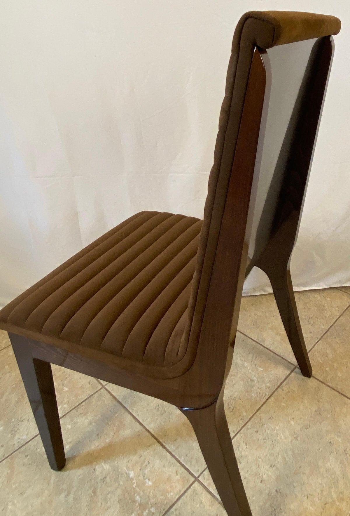 Set of 6 Art Deco Style Dining Chairs, Upholstered Dining Chairs — detail 7
