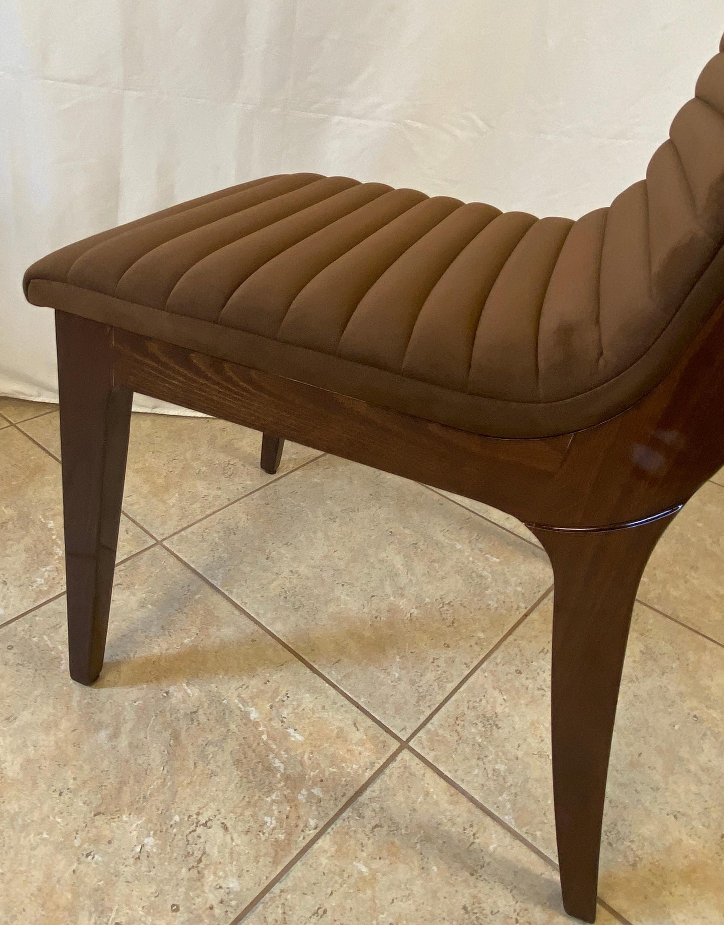 Set of 6 Art Deco Style Dining Chairs, Upholstered Dining Chairs — detail 8