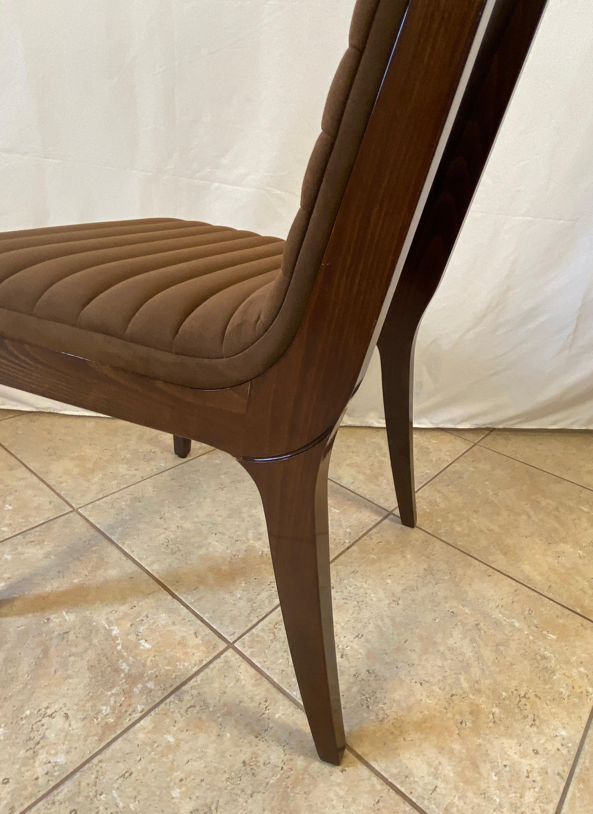 Set of 6 Art Deco Style Dining Chairs, Upholstered Dining Chairs — detail 9