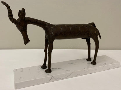 Decorative African Antelope Sculpture from the Tribal People of Benin — detail 7