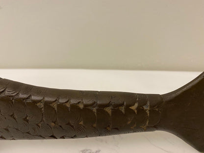 Decorative African Bronze Fish from the Tribal People of Benin — detail 9