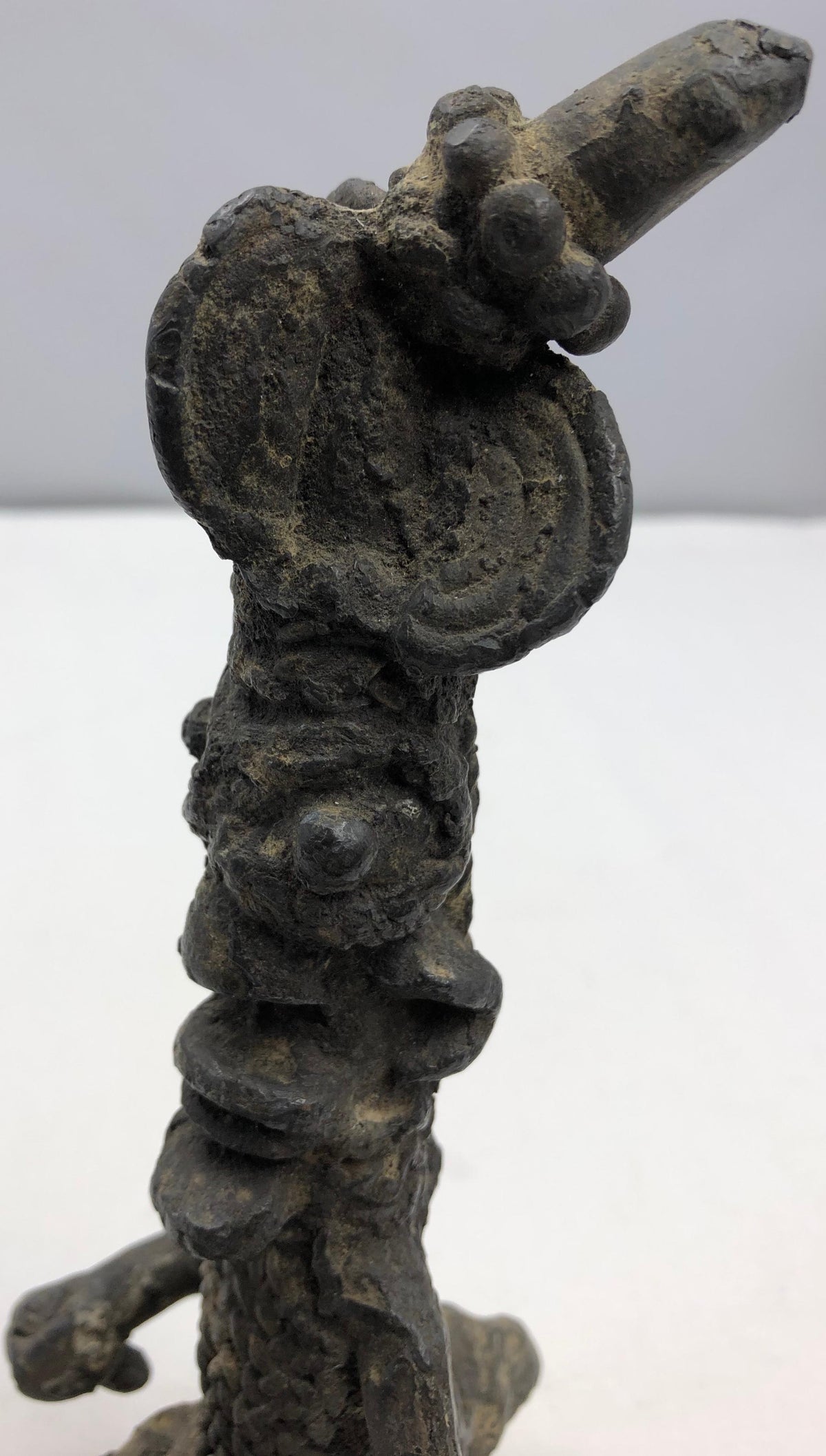 Antique African Tribal Sculpted Statue — detail 3