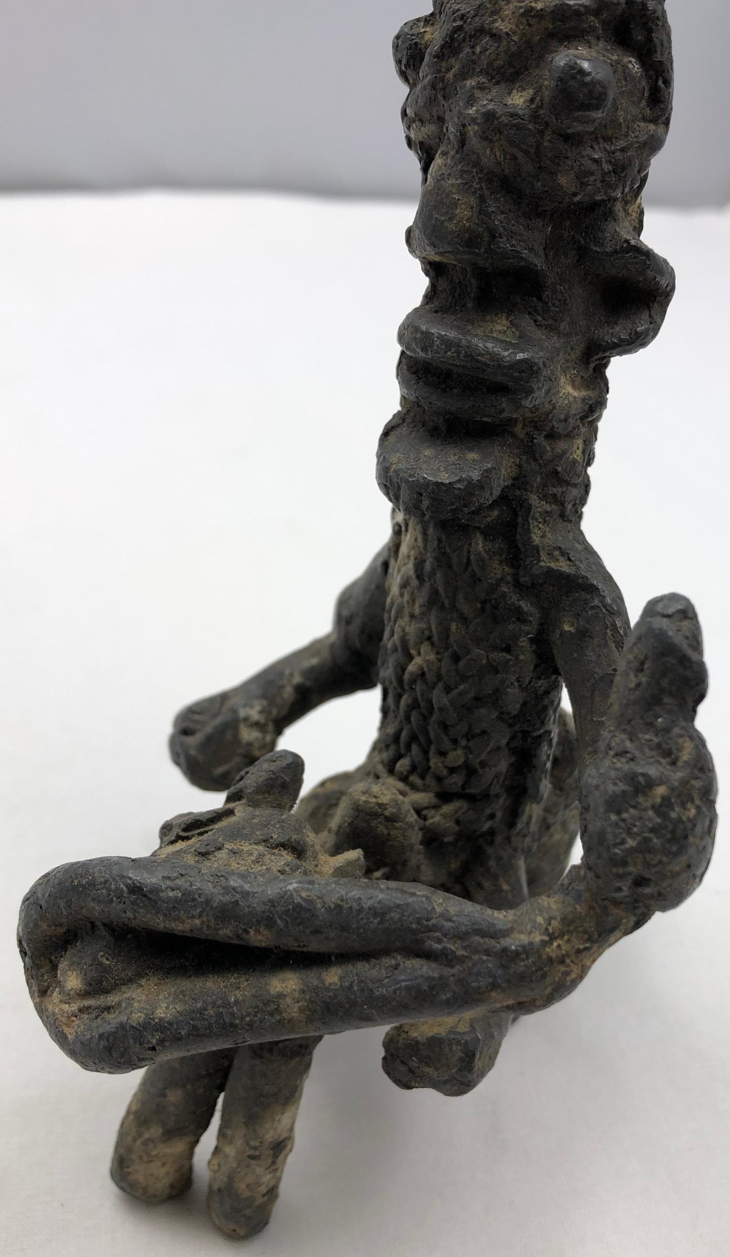 Antique African Tribal Sculpted Statue — detail 4