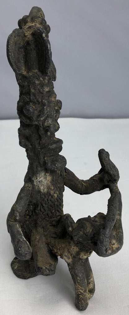 Antique African Tribal Sculpted Statue — detail 6