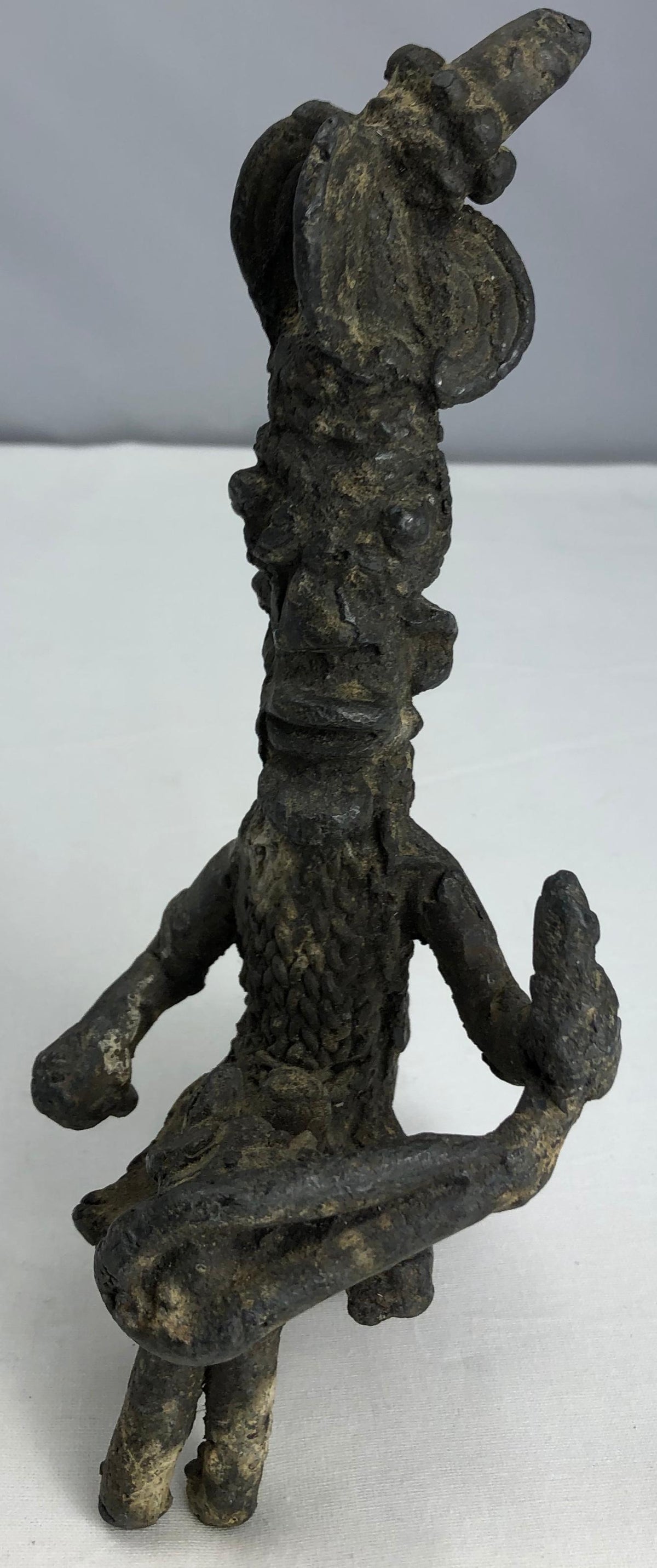 Antique African Tribal Sculpted Statue — detail 8