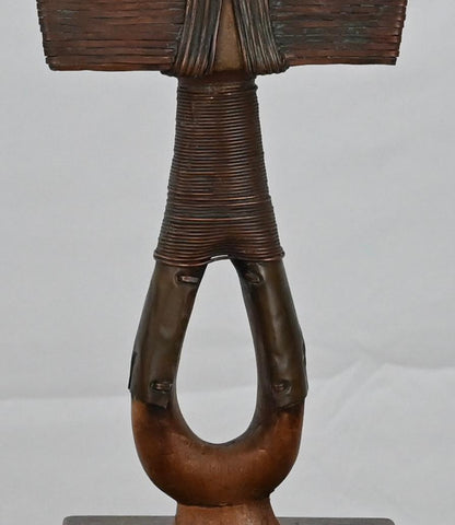 African Tribal Statue Osseyba or Reliquary Figure Kota Mohongwe Peoples Art — detail 3