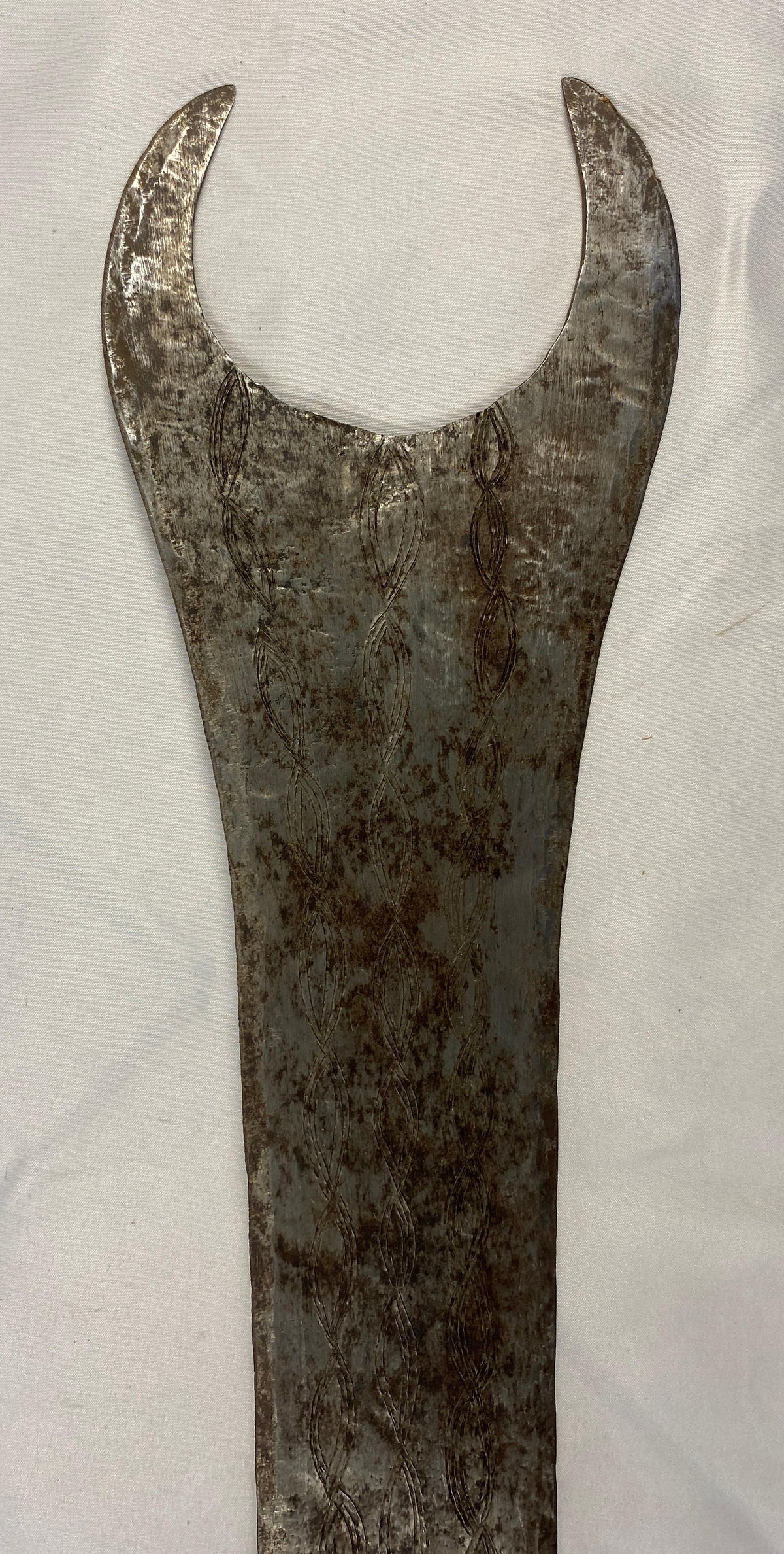 African Tribal Weapon in Animal Skin Holder — detail 3