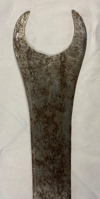 African Tribal Weapon in Animal Skin Holder — detail 3