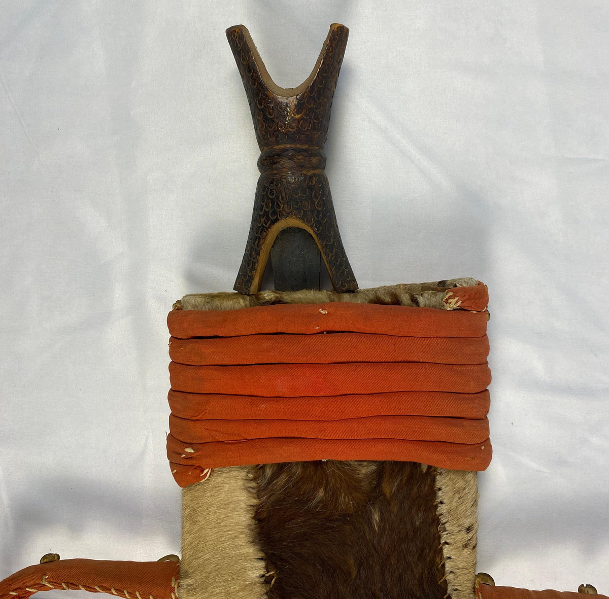 African Tribal Weapon in Animal Skin Holder — detail 7