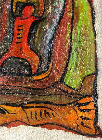 Original Oil on Paper Painting by Alexander Gore, Dated 2012 and Certified — detail 5