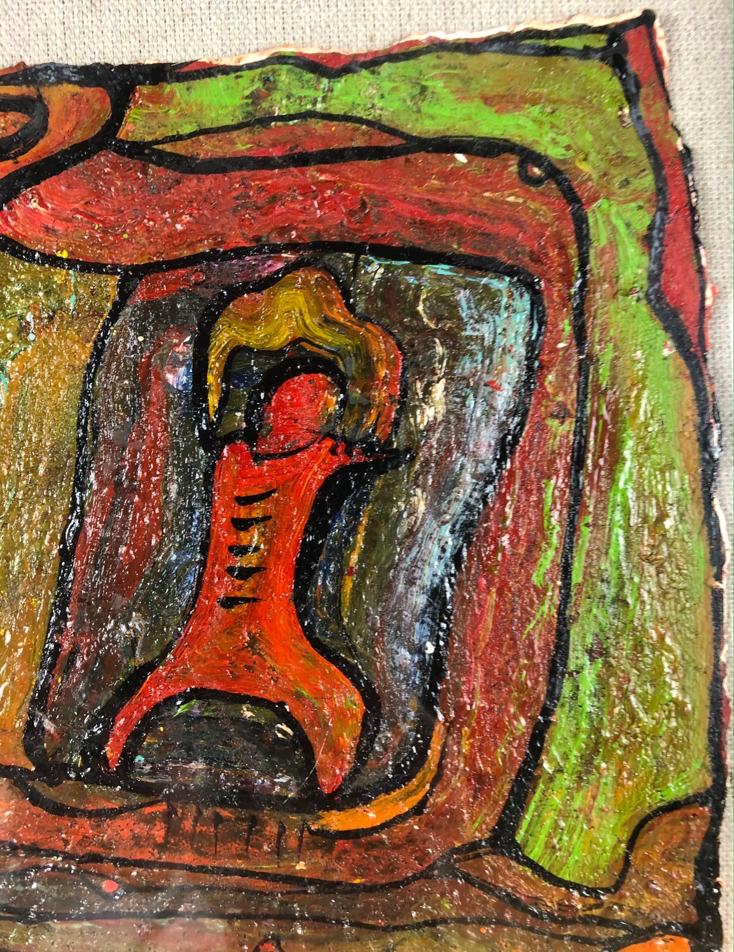 Original Oil on Paper Painting by Alexander Gore, Dated 2012 and Certified — detail 6