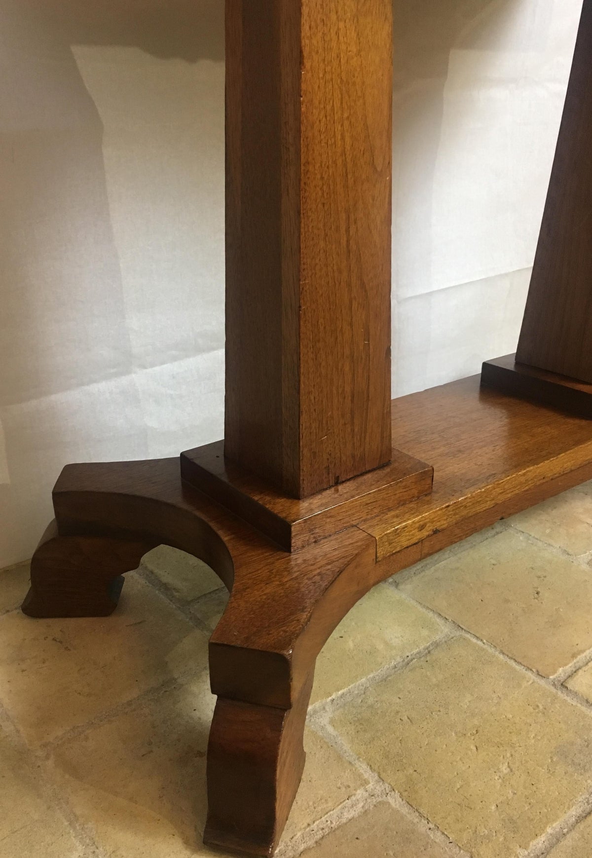 American Arts & Crafts Era Mahogany Side Table or Small Desk — detail 4