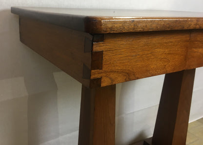 American Arts & Crafts Era Mahogany Side Table or Small Desk — detail 5