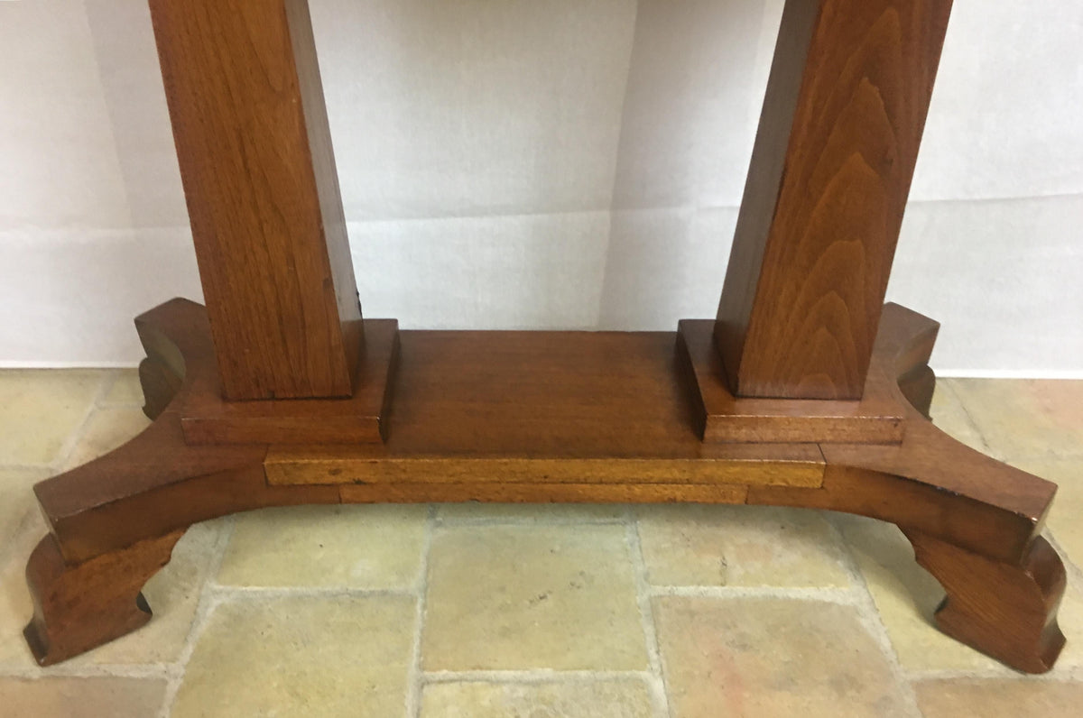 American Arts & Crafts Era Mahogany Side Table or Small Desk — detail 9