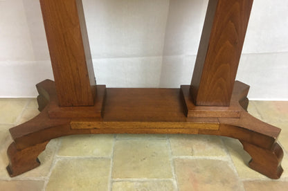 American Arts & Crafts Era Mahogany Side Table or Small Desk — detail 9