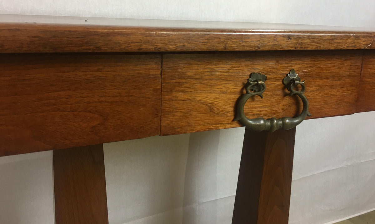 American Arts & Crafts Era Mahogany Side Table or Small Desk — detail 10