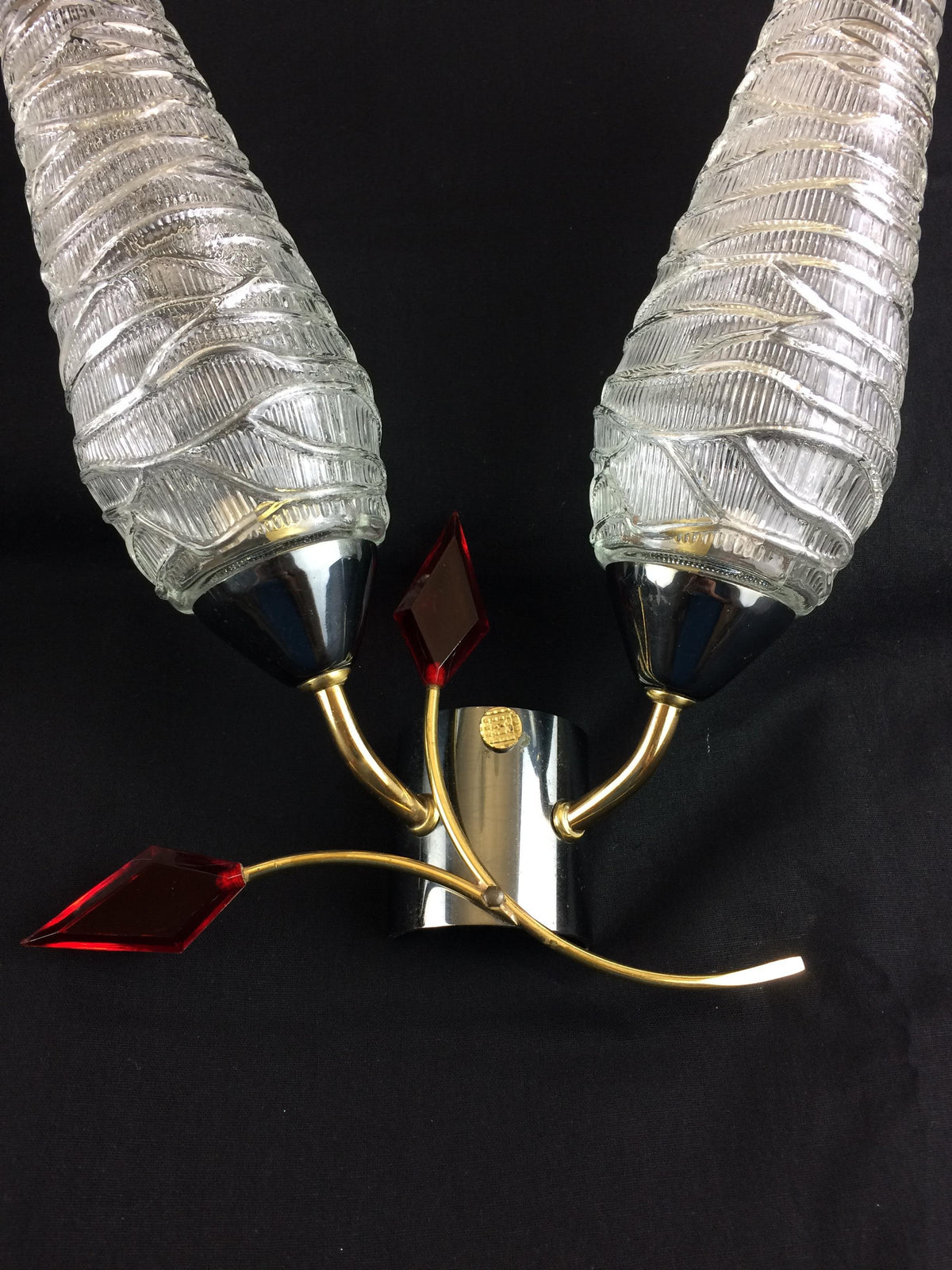 Pair of French Mid-Century Wall Sconces by Maison Arlus — detail 5