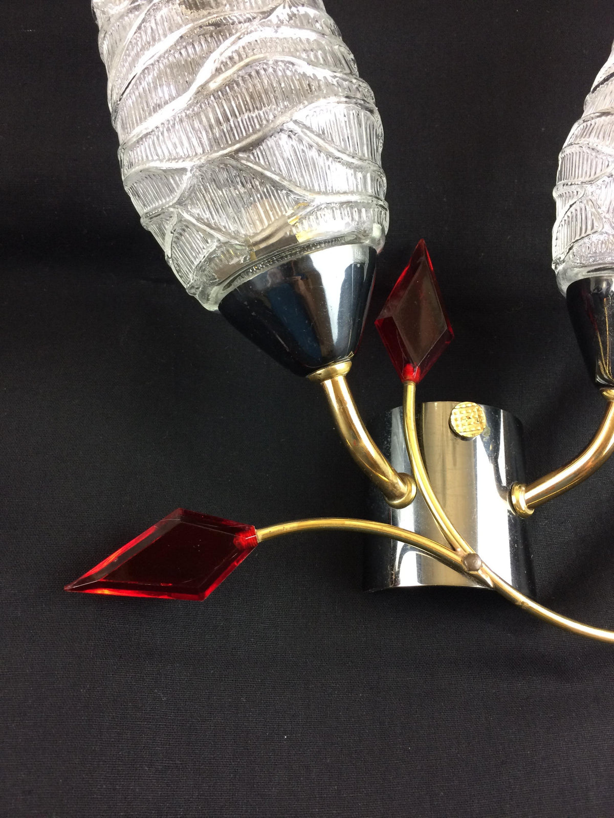 Pair of French Mid-Century Wall Sconces by Maison Arlus — detail 8