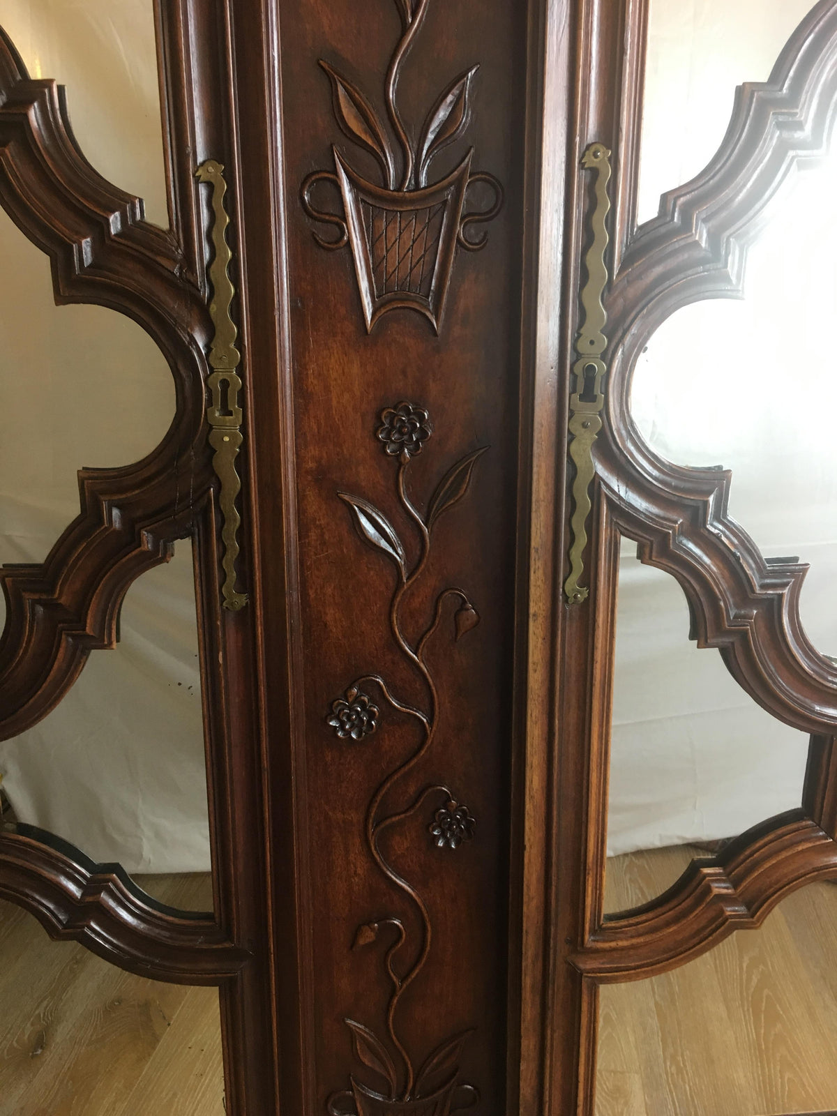 18th Century French Louis XV Armoire, Antique Walnut Armoire Louis XV Style — detail 5
