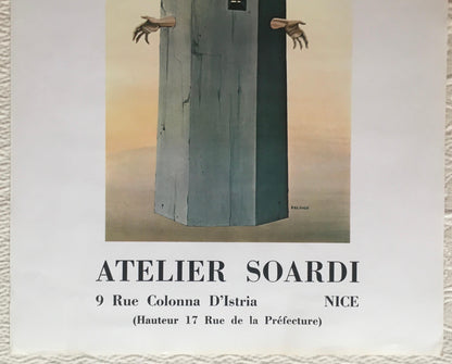 B.A.G. Guillot Original Mid-Century Surrealist Art Exhibition Poster — detail 4