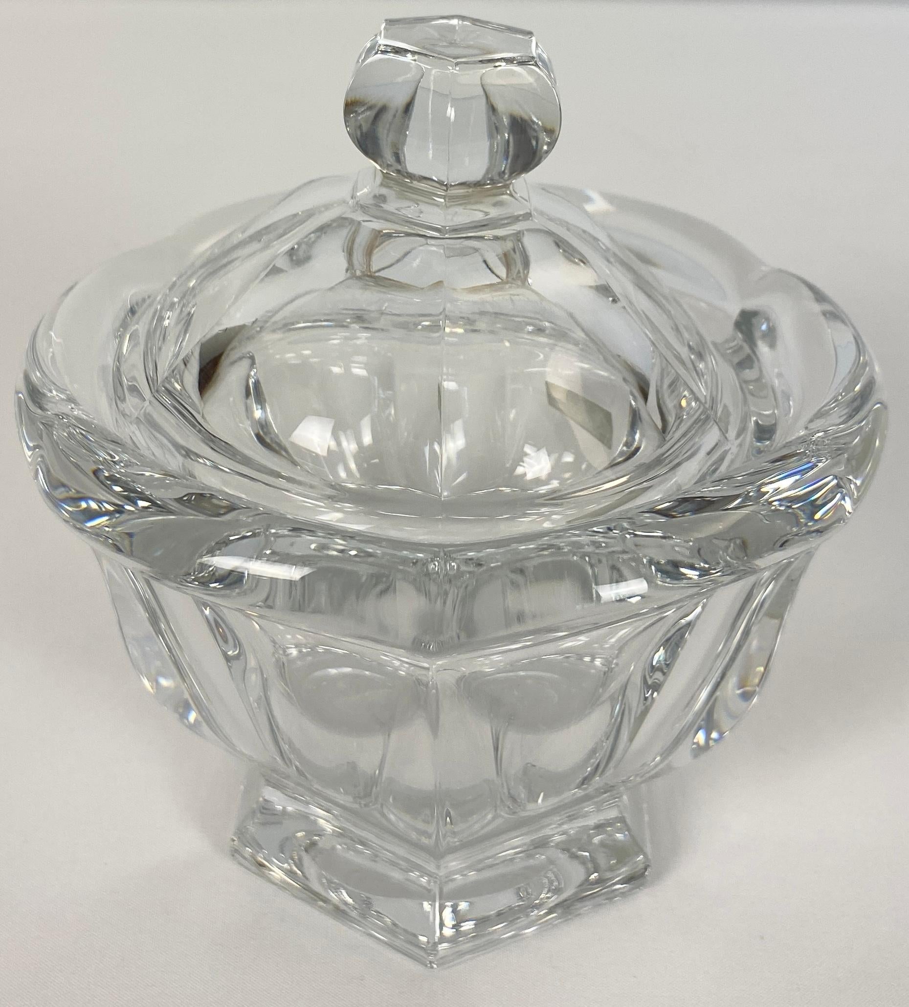 Baccarat Crystal Lidded Candy Dish or Crystal Mustard Bowl — detail 3