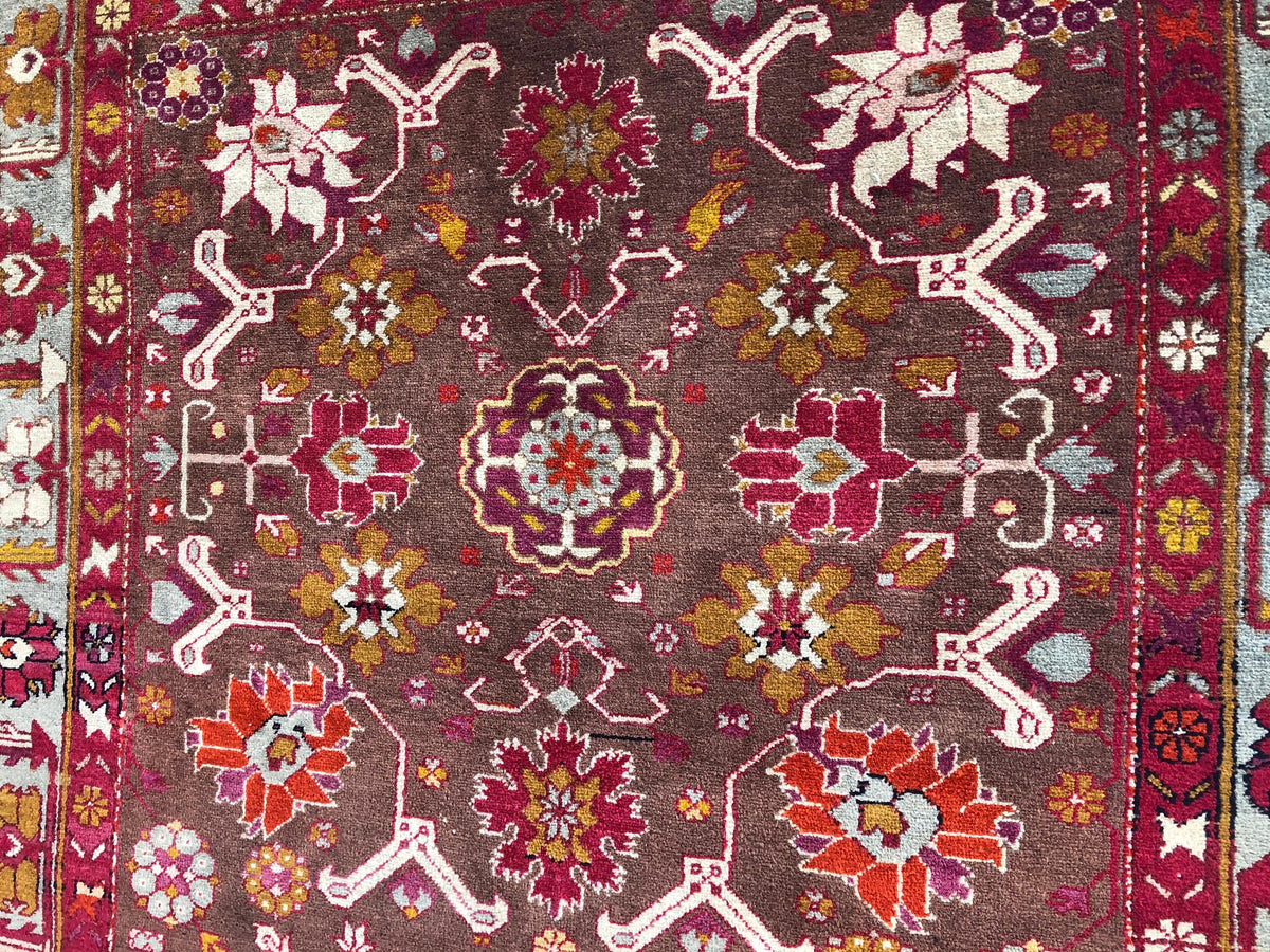 Fine Antique Tribal Caucasian Rug — detail 6