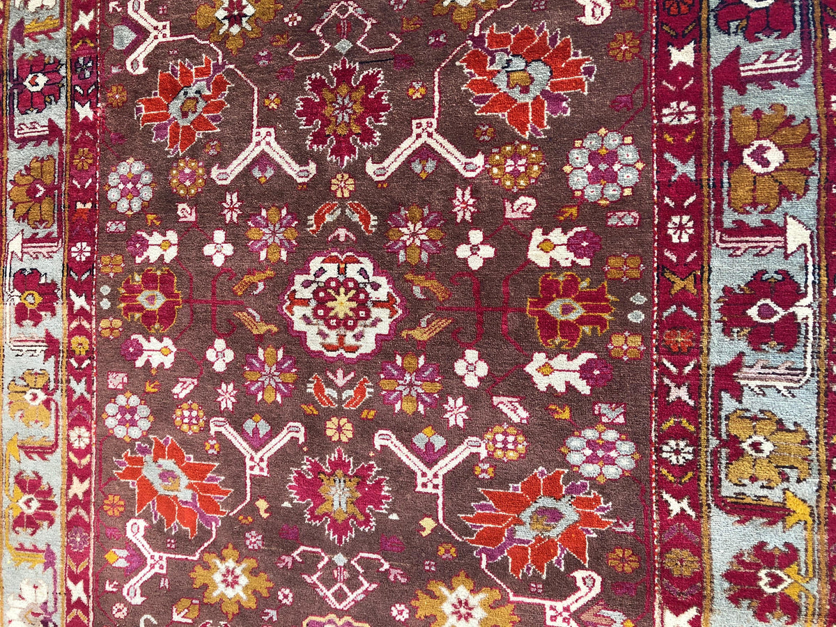Fine Antique Tribal Caucasian Rug — detail 11