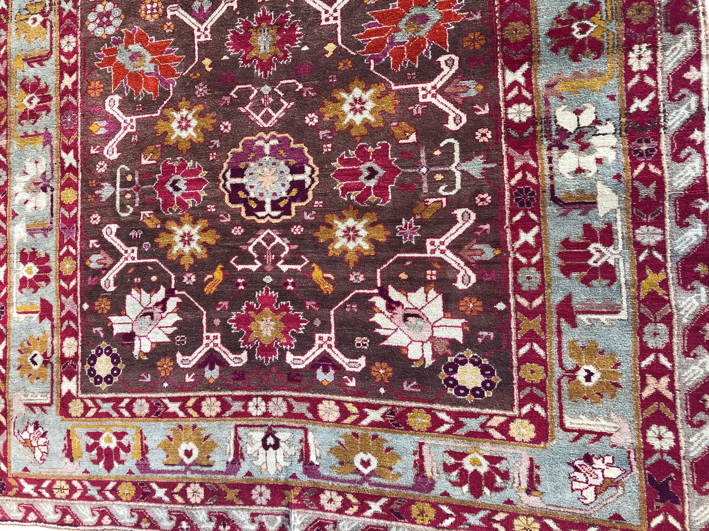 Fine Antique Tribal Caucasian Rug — detail 12