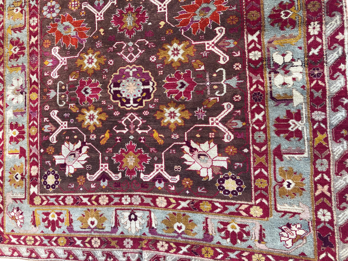 Fine Antique Tribal Caucasian Rug — detail 12