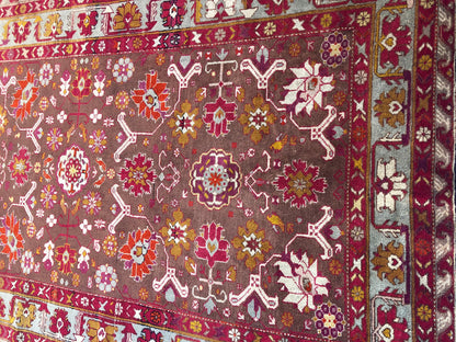 Fine Antique Tribal Caucasian Rug — detail 4