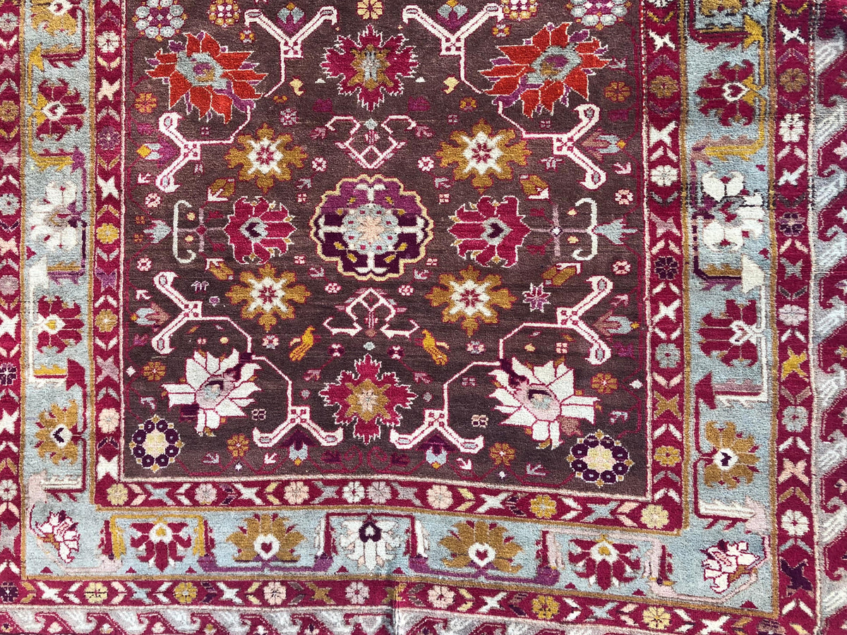 Fine Antique Tribal Caucasian Rug — detail 3