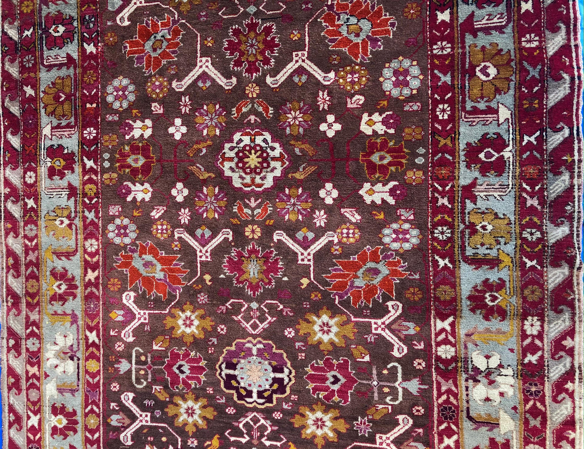 Fine Antique Tribal Caucasian Rug — detail 10