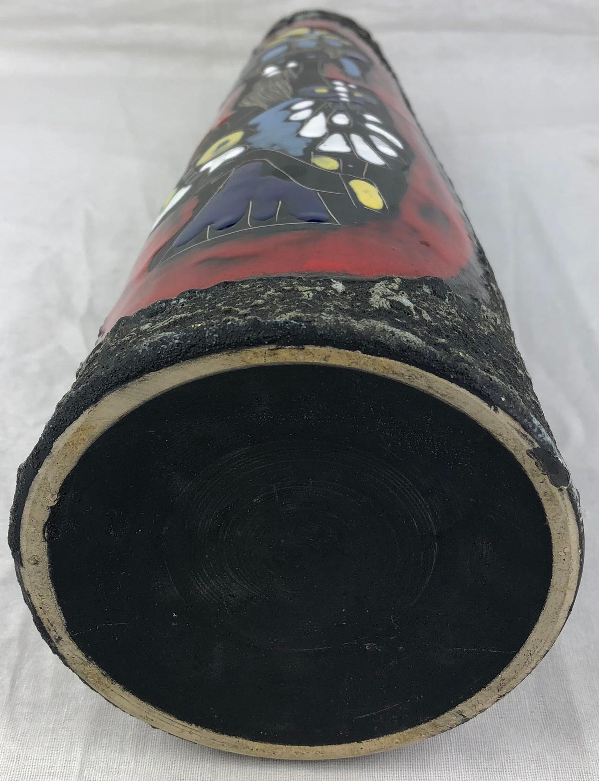 French Midcentury Ceramic Vase featuring Brigette Bardot, Vallauris Pottery — detail 3