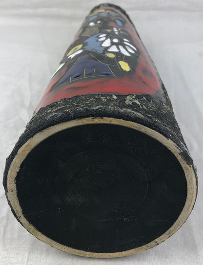 French Midcentury Ceramic Vase featuring Brigette Bardot, Vallauris Pottery — detail 3