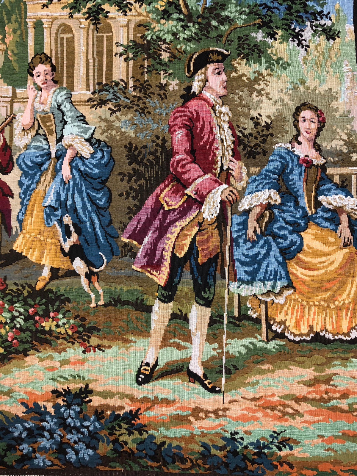 Aubusson Style Jacquard Tapestry "Dance and Celebration" — detail 5