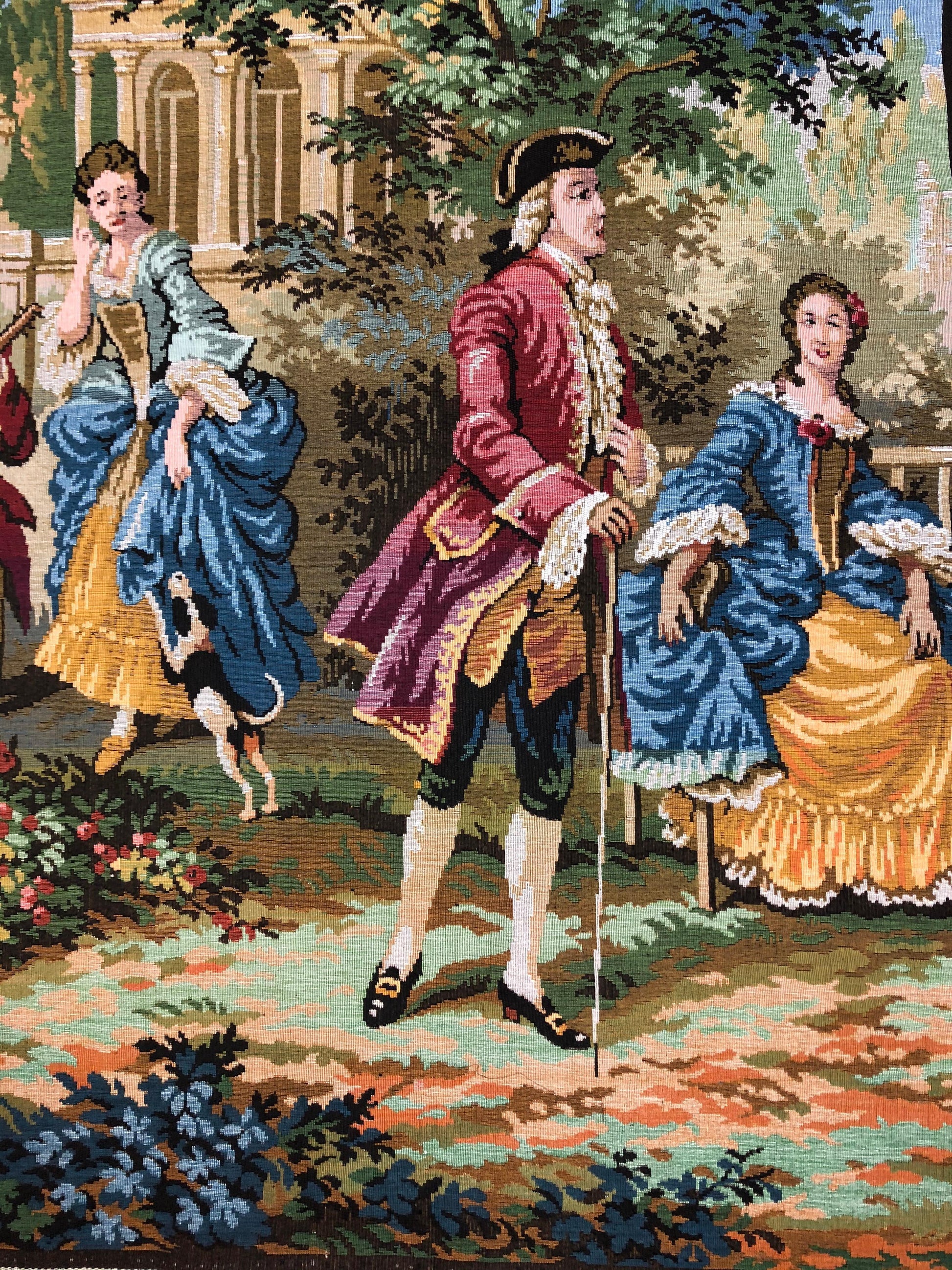 Aubusson Style Jacquard Tapestry "Dance and Celebration" — detail 5