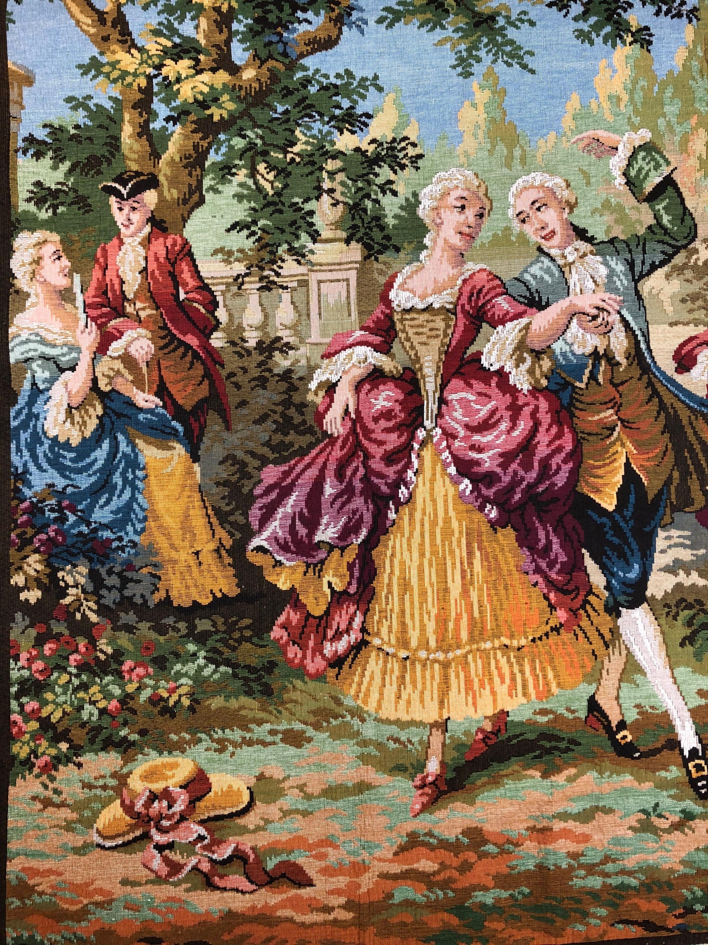 Aubusson Style Jacquard Tapestry "Dance and Celebration" — detail 6